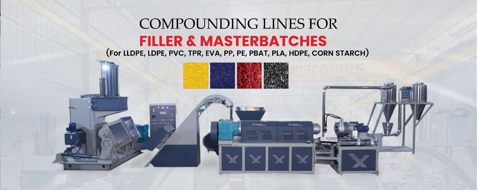 Compound line | Dispersion Kneader | Single Shaft Shedder